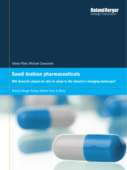 Saudi Arabian pharmaceuticals Tobias Plate, Michael Caracache