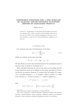 COEFFICIENT ESTIMATES FOR A NEW SUBCLASS OF ANALYTIC AND BI-UNIVALENT FUNCTIONS