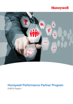Honeywell Performance Partner Program EMEIA Region