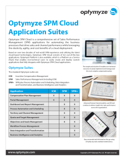 Optymyze SPM Cloud Application Suites