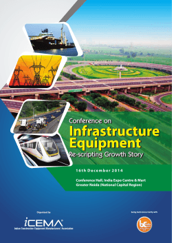 Infrastructure Equipment Conference on Re-scripting Growth Story