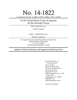 No. 14-1822 In the United States Court of Appeals