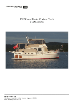 1982 Grand Banks 42 Motor Yacht USD $315,000