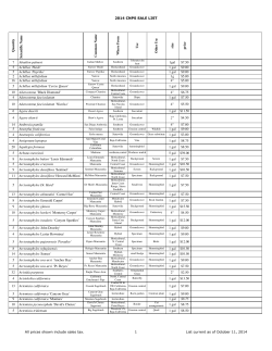 2014 CNPS SALE LIST ame se ty