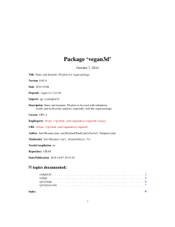 Package ‘vegan3d’ October 7, 2014