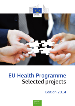 EU Health Programme Selected projects