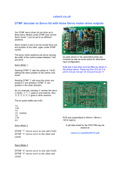 cstech.co.uk DTMF decoder to Servo kit with three Servo motor drive...