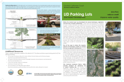 LID Parking Lots slow flow reduce runoff Low Impact Development