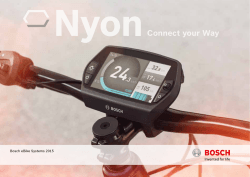 Nyon Connect your Way Bosch eBike Systems 2015