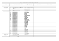 STATE WISE LIST OF ADJUDICATING OFFICER State S.No Name of Adjudicating Officer