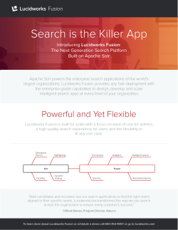 Search is the Killer App Introducing The Next Generation Search Platform