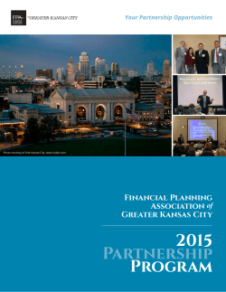 2015 Program Partnership Financial Planning