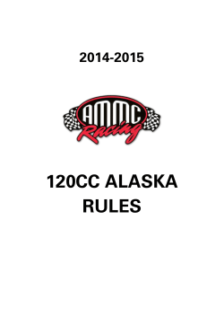 120CC ALASKA RULES  2014-2015