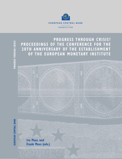 Progress through  crisis? Proceedings of the conference for the