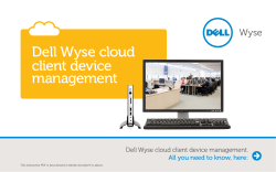 Dell Wyse cloud client device management Wyse