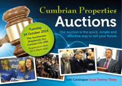 Auctions Cumbrian Properties  XXXXXX