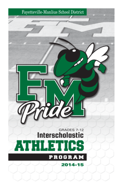 Interscholastic Fayetteville-Manlius School District 2014-15 Grades 7-12
