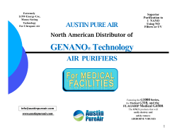 GENANO Technology AIR  PURIFIERS