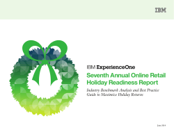 Seventh Annual Online Retail Holiday Readiness Report Guide to Maximize Holiday Returns