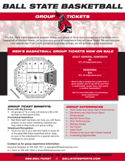 BALL STATE BASKETBALL GROUP       TICKETS