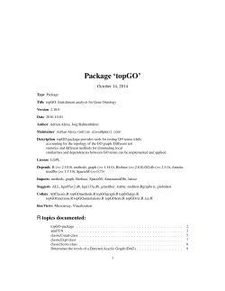 Package ‘topGO’ October 14, 2014