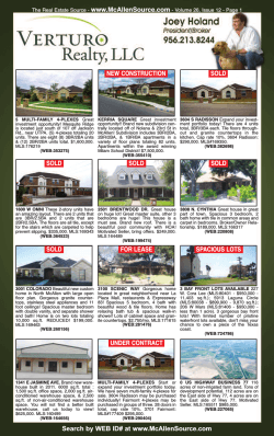 www.McAllenSource.com NEW CONSTRUCTION - The Real Estate Source -