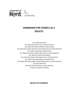 HANDBOOK FOR STAGES 2 &amp; 3 2014/15