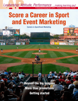 LAP Score a Career in Sport and Event Marketing