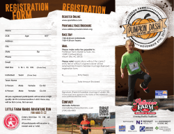 Register Online Printable Race Brochure Race Day
