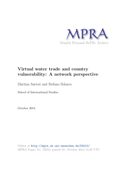 Virtual water trade and country vulnerability: A network perspective
