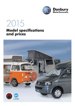2015 Model specifications and prices