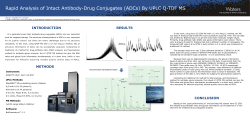 Rapid Analysis of Intact Antibody-Drug Conjugates (ADCs) By UPLC Q-TOF...