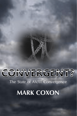 MARK COXON The State of AV/IT Convergence