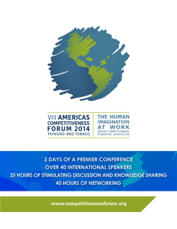 3 DAYS OF A PREMIER CONFERENCE OVER 40 INTERNATIONAL SPEAKERS