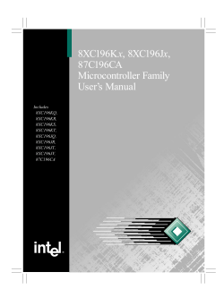 x 87C196CA Microcontroller Family User’s Manual