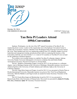 Tau Beta Pi Leaders Attend 109th Convention