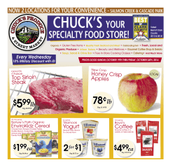 chuck’s 5 yOur specialty fOOd stOre!