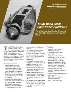 T Multi-Band Laser Spot Tracker (MBLST) Handheld Laser Spot Tracker Gives JTAC