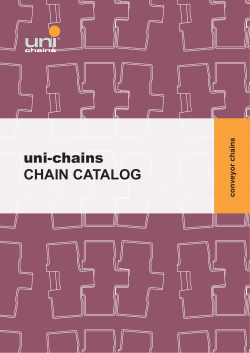 uni-chains CHAIN CATALOG conveyor chains