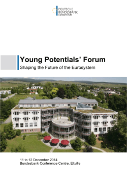 Young Potentials’ Forum Shaping the Future of the Eurosystem