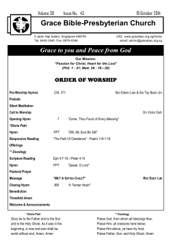 Grace Bible-Presbyterian Church Volume 39