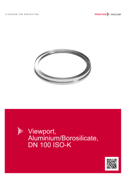 Viewport, Aluminium/Borosilicate, DN 100 ISO-K