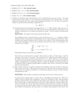 Solutions for HW 3, Econ 902, FALL 2014