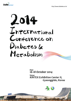 1 2014 International Conference on Diabetes and Metabolism