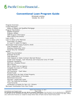 Conventional Loan Program Guide