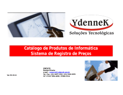 Catálogo de Produtos de Informática Sistema de Registro de Preços
