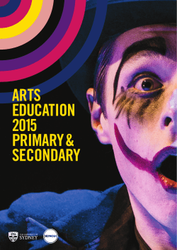 ARTS EDUCATION 2015 PRIMARY &amp;