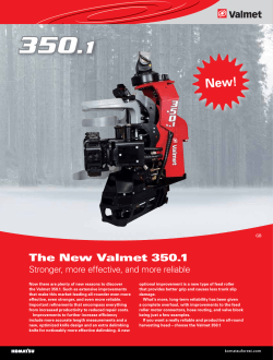 New! The New Valmet 350.1 Stronger, more effective, and more reliable