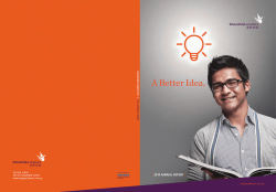 A Better Idea. 2014 ANNUAL REPORT singapurafinance.com.sg SINGAPURA