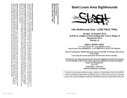 Saint Louis Area Sighthounds Irish Wolfhounds Only - LURE FIELD TRIAL